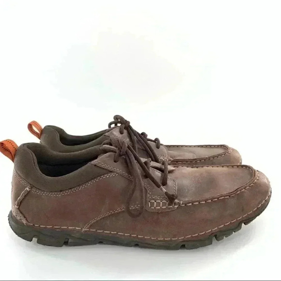 Rockport mens Oxfords size 10 44 brown leather lace up outdoors walking gorpcore main image 8